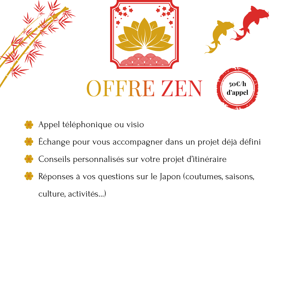 offres voyage Japon sur mesure Zen